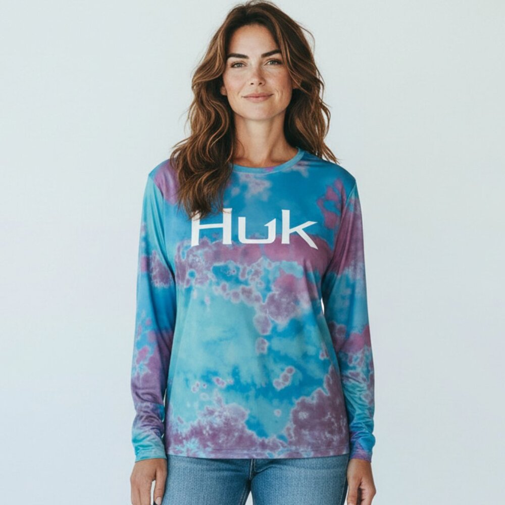Huk Tie Dye Performance Fishing Shirt